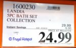 Landia Home 5-Piece Bath Collection Costco Sale Price