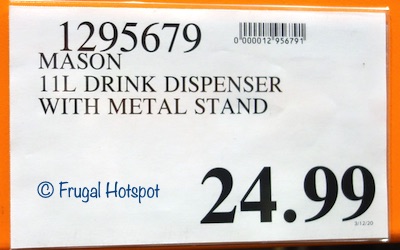 Mason Glass Drink Dispenser Costco Price