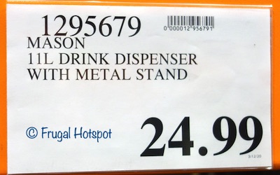 Mason Glass Drink Dispenser Costco Price Mason Glass Drink Dispenser Costco Price