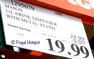 Mason Glass Drink Dispenser Costco Sale Price Mason Glass Drink Dispenser Costco Sale Price