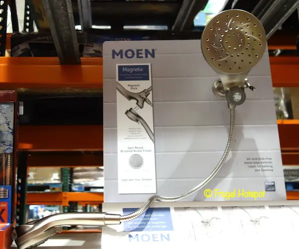 Moen Engage Brushed Nickel Magnetix Shower Head Costco Display