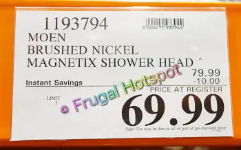 Moen Magnetix Shower Head | Costco Sale Price