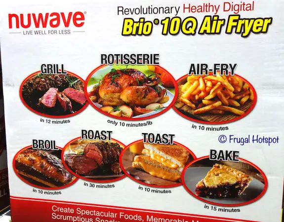 NuWave Brio 10-Quart Digital Air Fryer Costco NuWave Brio 10-Quart Digital Air Fryer Costco