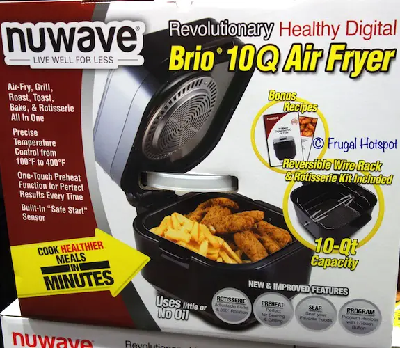 NuWave Brio 10-Quart Digital Air Fryer Costco NuWave Brio 10-Quart Digital Air Fryer Costco