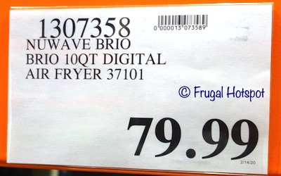 NuWave Brio 10-Quart Digital Air Fryer Costco price