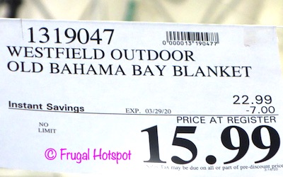 Old Bahama Bay Outdoor Blanket Costco Sale Price