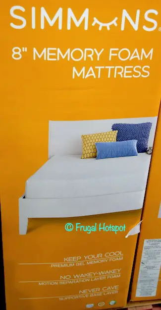 Simmons 8 Memory Foam Mattress, Costco Bed In A Box Twin