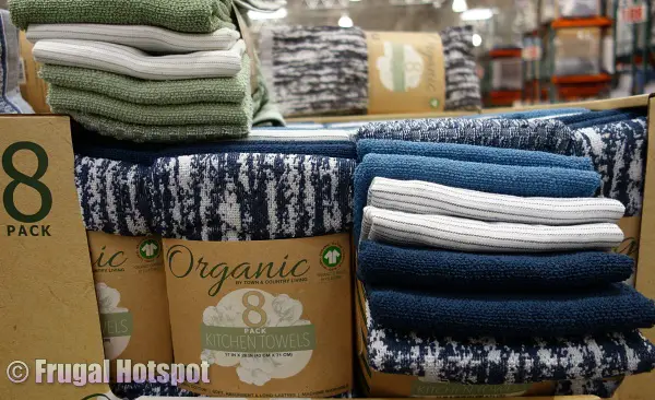 Blue Town & Country Organic Kitchen Towels | Costco