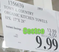 Costco Sale Price | Town & Country Organic Kitchen Towel