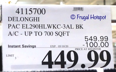 DeLonghi Pinguino Portable Air Conditioner (700 sq ft) Costco Sale Price DeLonghi Pinguino Portable Air Conditioner (700 sq ft) Costco Sale Price