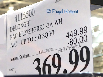 DeLonghi Pinguino Portable Air Conditioner Costco Sale Price