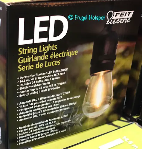 Feit Electric 48 Ft. LED String Lights Costco