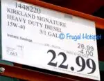 Kirkland Signature Heavy Duty Diesel Motor Oil (3) 1-Gallon | Costco Sale Price
