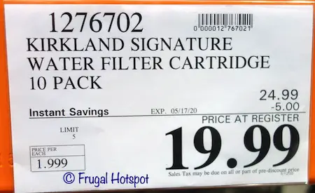 Kirkland Signature Water Filter Cartridge Costco Sale Price Kirkland Signature Water Filter Cartridge Costco Sale Price