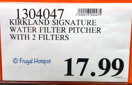Kirkland Signature Water Filter Pitcher Costco Price