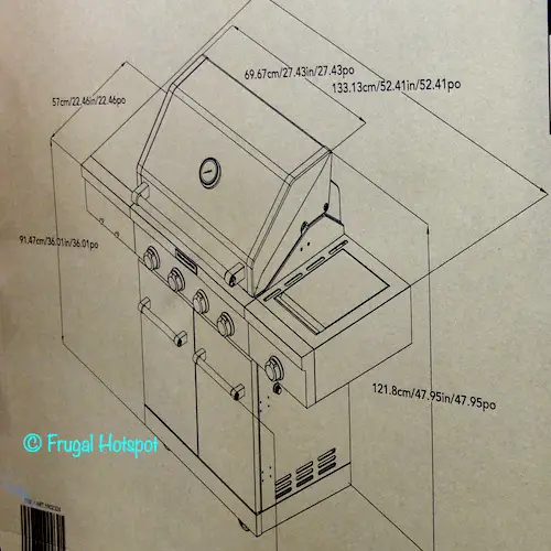 KitchenAid 4 Burner Gas Grill Dimensions Costco