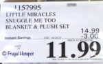 Little Miracles Snuggle Me Too Blanket Costco Sale Price