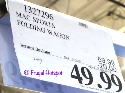 Mac Sports Folding Wagon Costco Sale Price