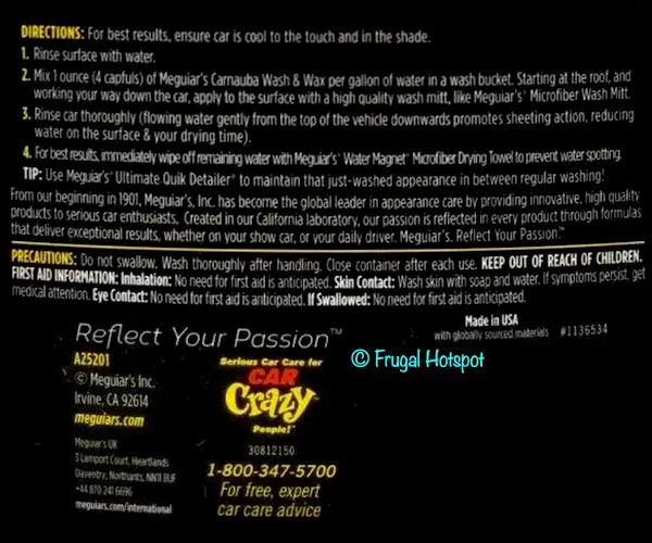 Meguiar's Carnauba Wash & Wax Costco Meguiar's Carnauba Wash & Wax Costco