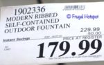 Modern Ribbed Outdoor Fountain Costco Sale Price Modern Ribbed Outdoor Fountain Costco Sale Price