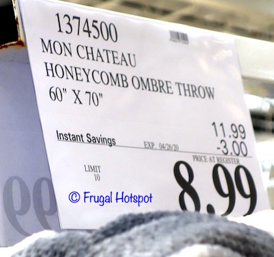 Mon Chateau Honeycomb Ombre Throw Costco Sale Price