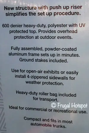 ProShade 10' Instant Canopy Costco