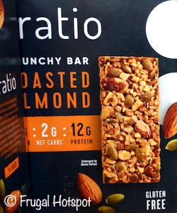 Ratio Bar Crunchy Toasted Almond Bar 16 ct Costco Ratio Bar Crunchy Toasted Almond Bar 16 ct Costco