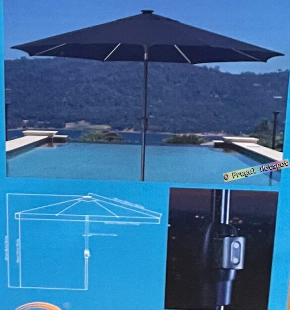 Sunvilla 10 Ft. Solar LED Market Umbrella Costco Sale!