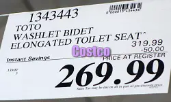 Toto Washlet Bidet Elongated Toilet Seat | Costco Sale Price