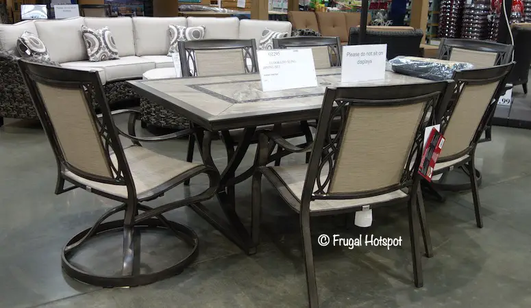 Agio Eldorado 7-piece Sling Dining Set Costco Item 1902295 Agio Eldorado 7-piece Sling Dining Set Costco Item 1902295