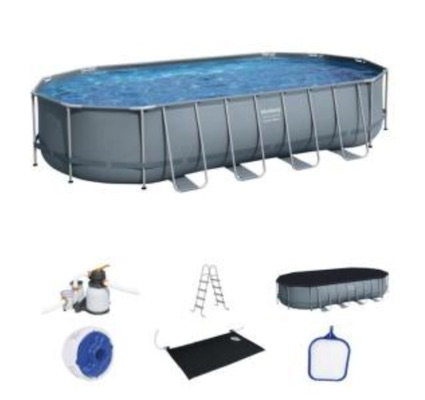 Bestway Oval Frame Pool 22 Ft Costco