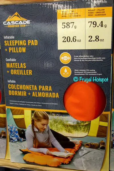 Cascade Mt. Tech Inflatable Sleeping Pad Costco