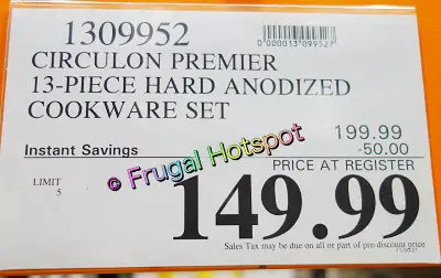 Circulon Hard Anondized Cookware | Costco Sale Price