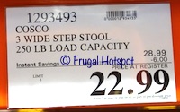 Costco Sale Price of Cosco 3 Step Folding Step Stool