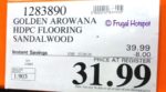 Golden Arowana Waterproof Flooring Sandalwood Costco Sale Price