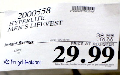 Hyperlite Men's Lifevest Costco Sale Price Hyperlite Men's Lifevest Costco Sale Price