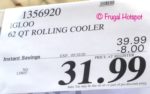 Igloo 62 Quart Rolling Cooler Costco Sale Price Igloo 62 Quart Rolling Cooler Costco Sale Price