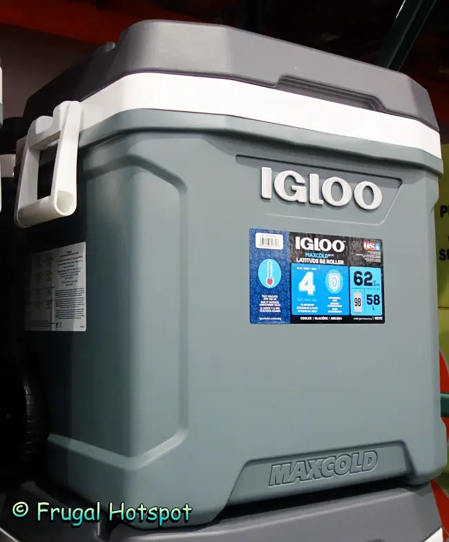 Igloo MaxCold Latitude 62-Quart Rolling Cooler | Costco Display