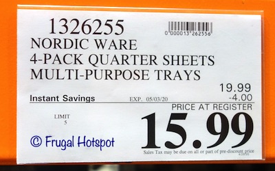 Nordic Ware Quarter Sheets Costco Sale Price