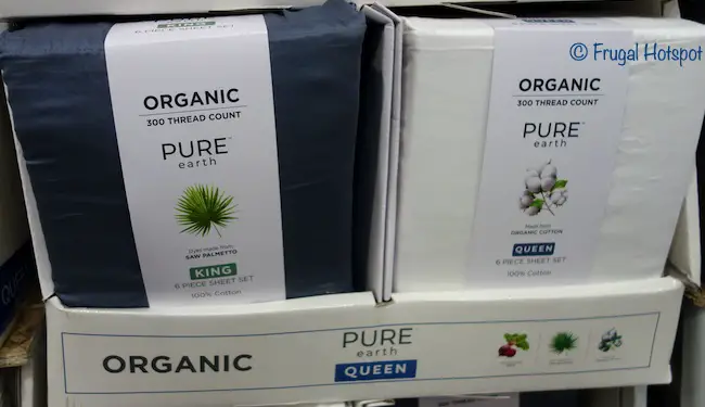 Pure Earth Organic Cotton Sheet Set Costco