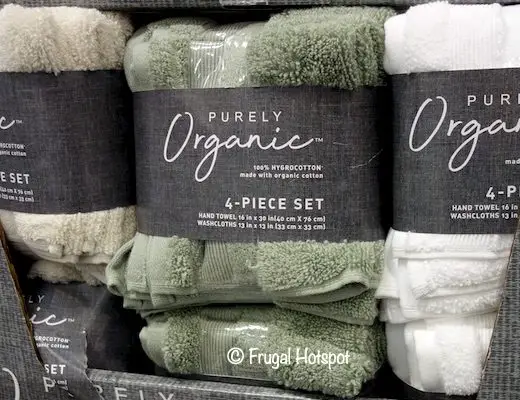 Purely Organic Hand Towel Wash Cloth Costco