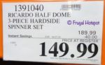 Ricardo Half Dome 3-piece Hardside Spinner Costco Sale Price