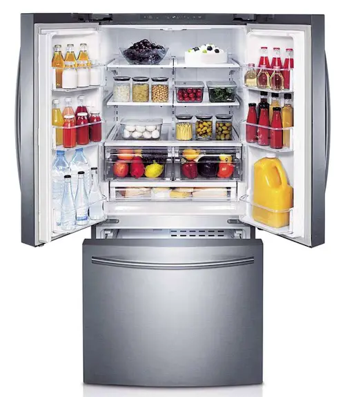 Samsung 22 Cu Ft Stainless Steel Refrigerator Interior Costco Item 1237472
