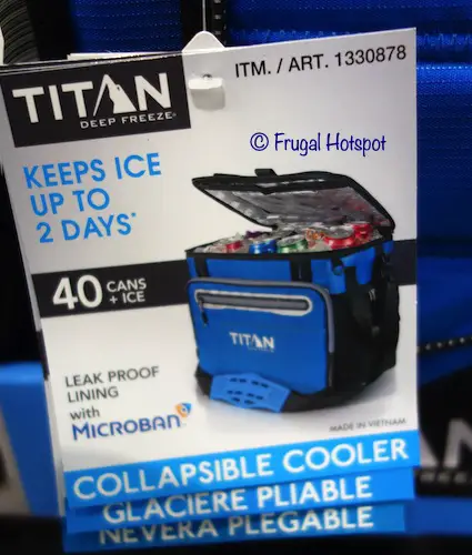 Titan Soft Sided Collapsible Cooler Costco Titan Soft Sided Collapsible Cooler Costco