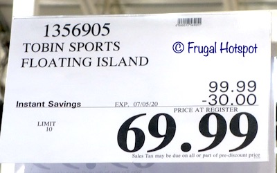 Bestway Tobin Sports Floating Island Costco Sale Price