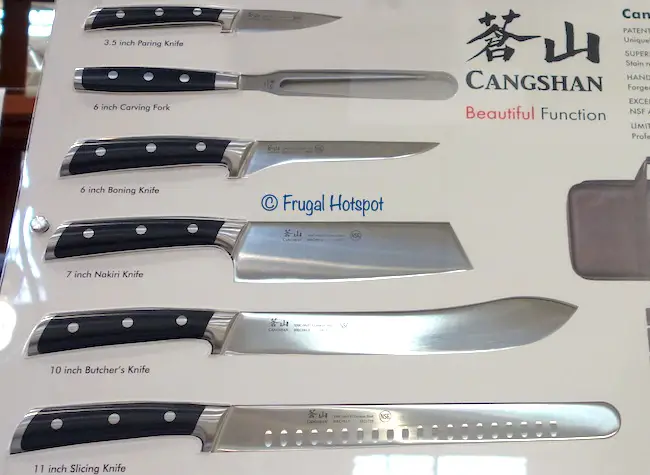 Cangshan BBQ Knife Set Costco Display