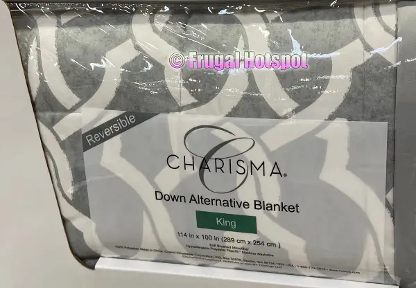 Charisma Down Alternative Blanket Gray and White | Costco