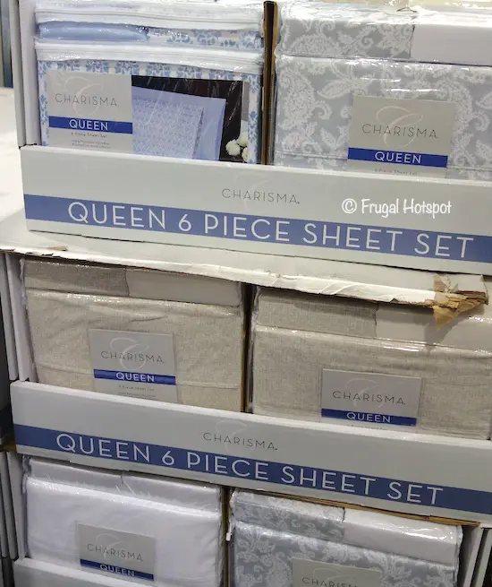 Charisma Microfiber 6-Piece Sheet Set Queen Costco