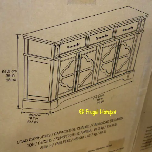 Craft + Main Cordoba 70 Accent Console Dimensions Costco Craft + Main Cordoba 70 Accent Console Dimensions Costco