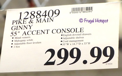 Pike & Main Ginny 55 Accent Console Costco Price